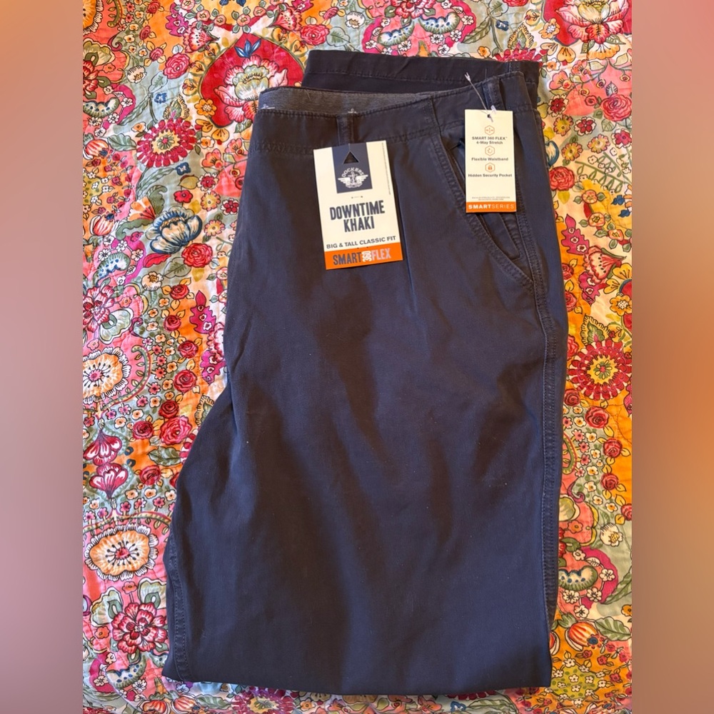 NWT Men's New Dockers Downtime Khaki Smart Flex 360 Navy 44x32